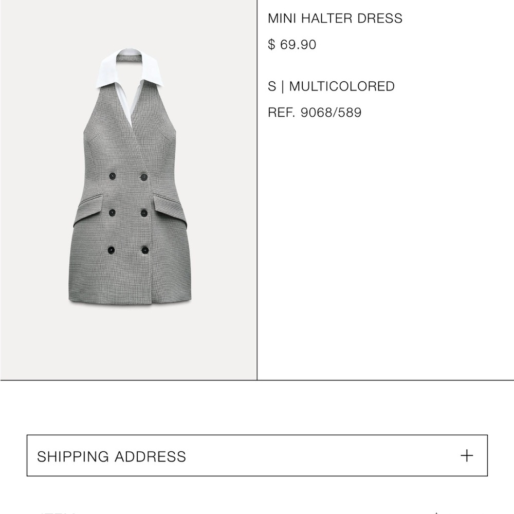 Mini Halter Dress - Multicolored